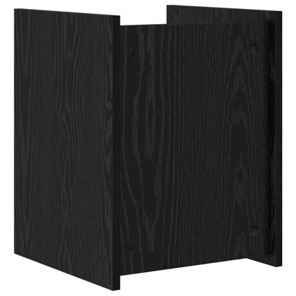 Magasin Rack med hylde Sort eg 35 x 35 x 45 cm Konstrueret træ