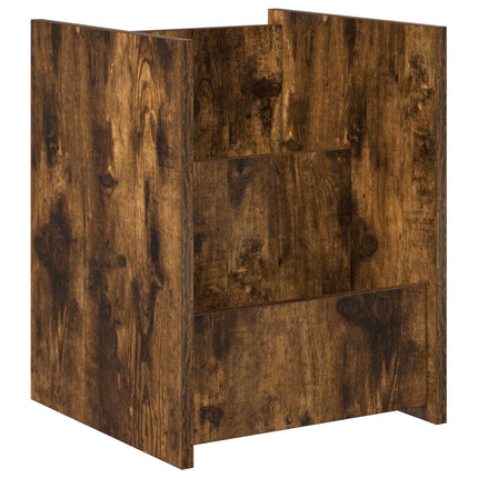 Magasin Rack med hylde Røget eg 35 x 35 x 45 cm Konstrueret træ