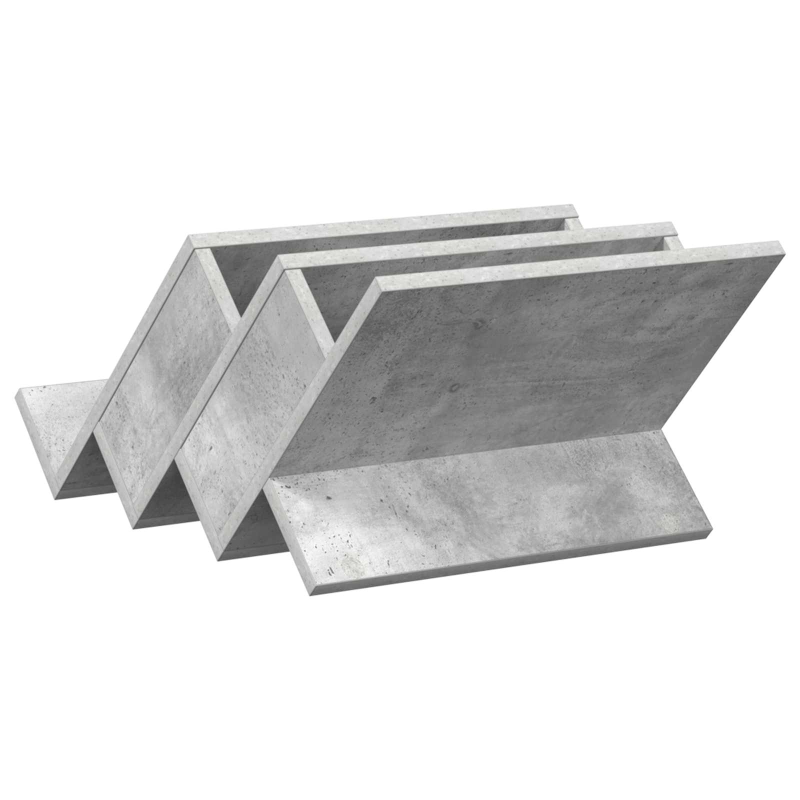 Magasin Rack Beton Grå 53 x 40 x 28,5 cm Konstrueret træ