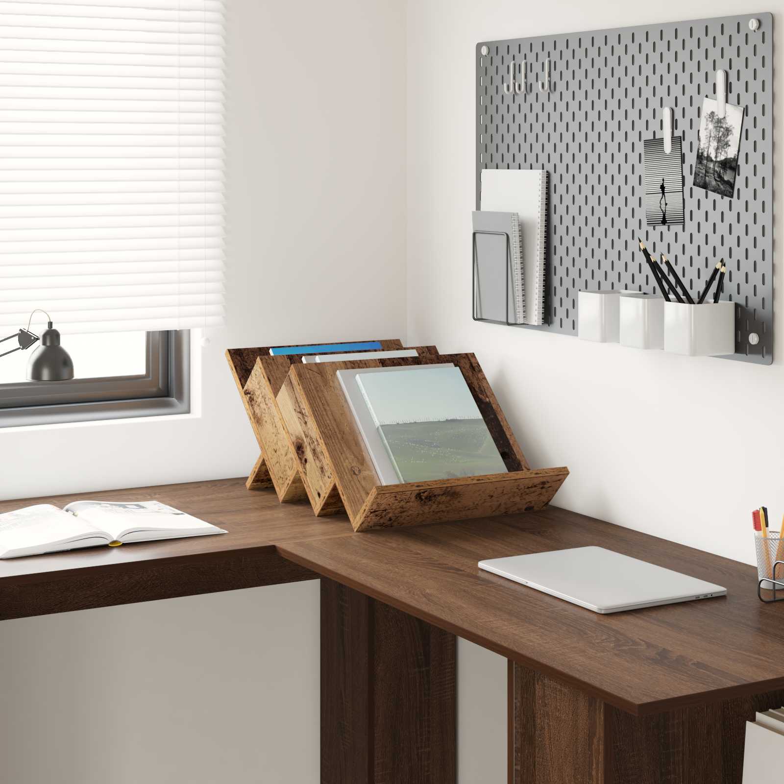 Magasin Rack Gammelt træ 53 x 40 x 28,5 cm Konstrueret træ