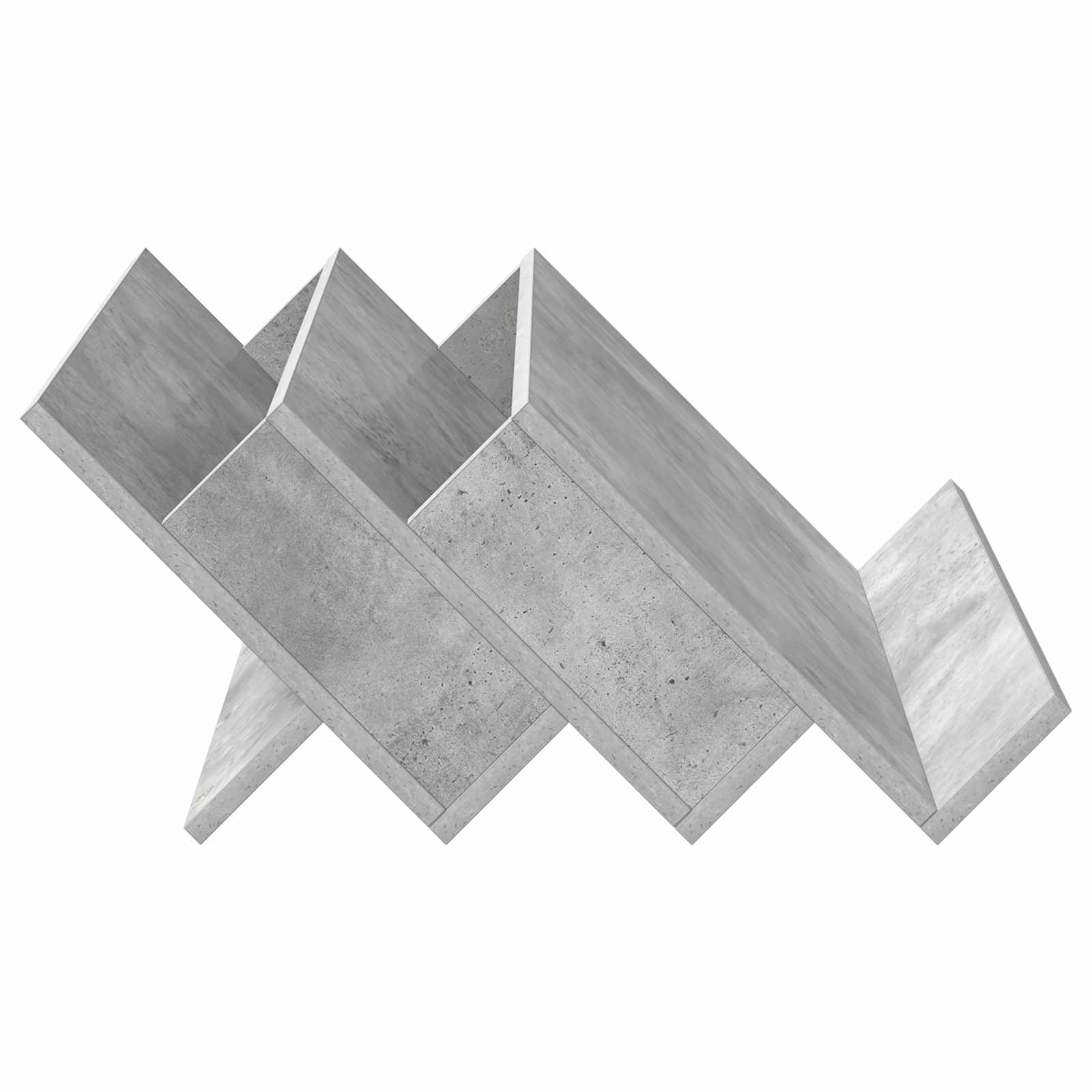 Magasin Rack Beton Grå 65 x 53 x 28,5 cm Konstrueret træ