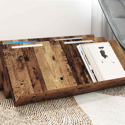 Magasin Rack Gammelt træ 90 x 53 x 28,5 cm Konstrueret træ