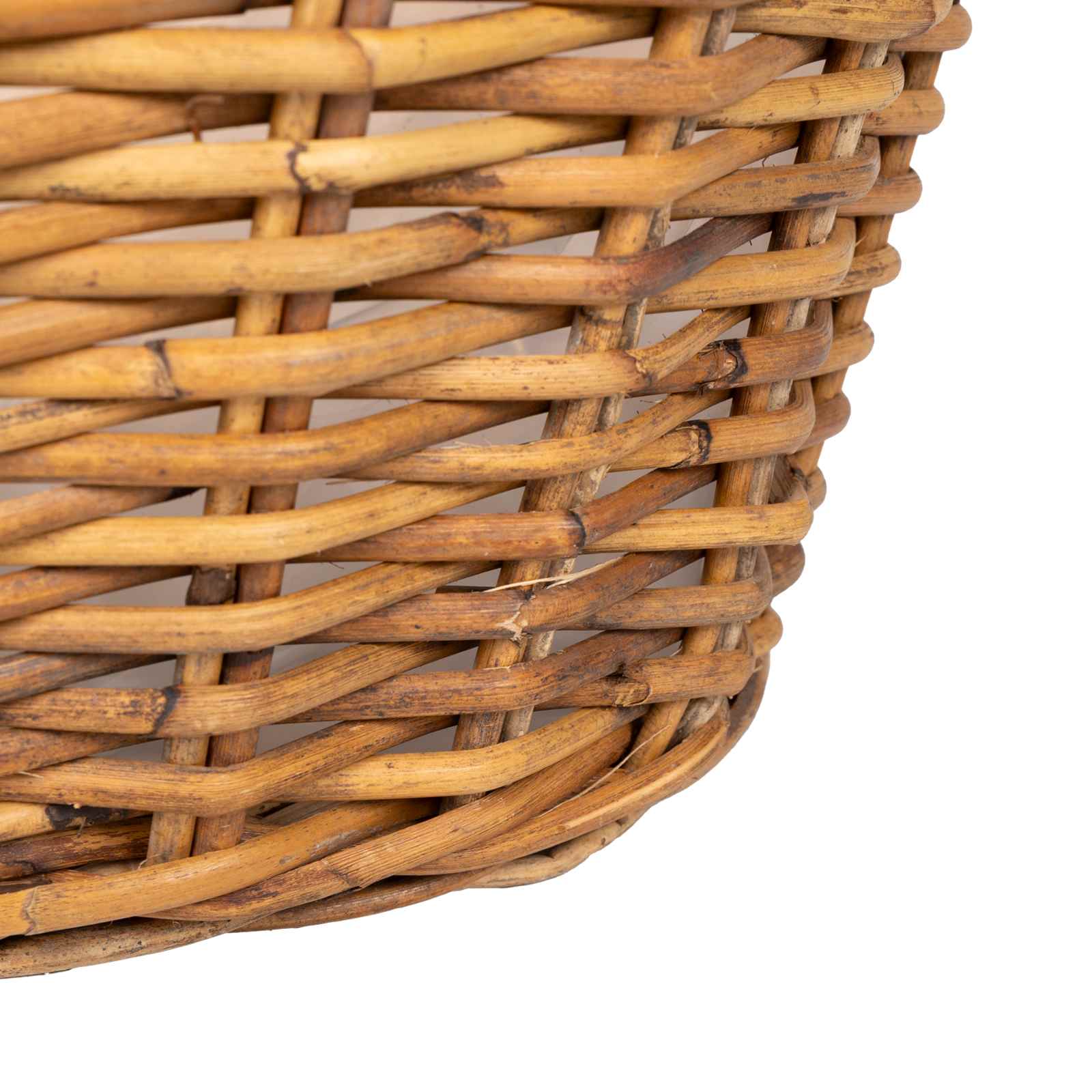 Plantekurv med opbevaring 2 stk. Naturlig Brun Lacak Rattan