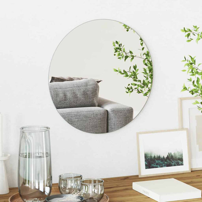 Vægspejl Rund Ø 40 cm hærdet glas
