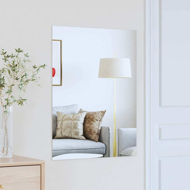 Vægspejl Rektangulær 80 x 60 cm hærdet glas
