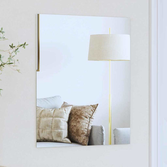 Vægspejl Rektangulær 50 x 60 cm hærdet glas