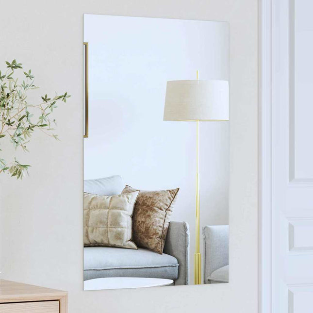Vægspejl Rektangulær 50 x 80 cm hærdet glas