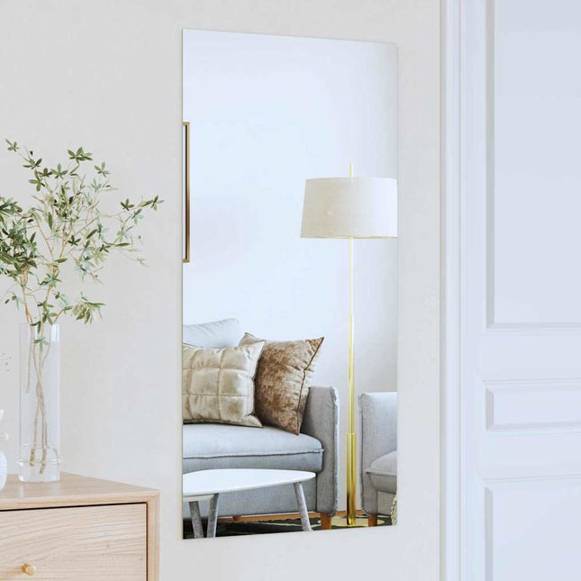 Vægspejl Rektangulær 50 x 100 cm hærdet glas