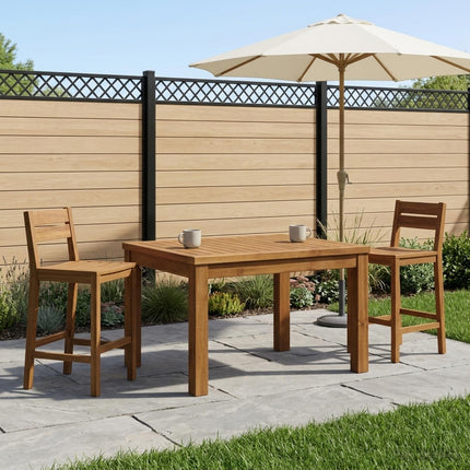 Sofabord Naturfarvet 50 x 60,5 x 36 cm Massivt Akacietræ