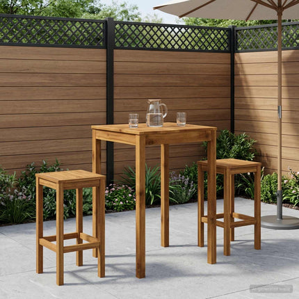 Have Bar Bord Naturfarvet 70 x 68,5 x 105 cm Massivt Akacietræ