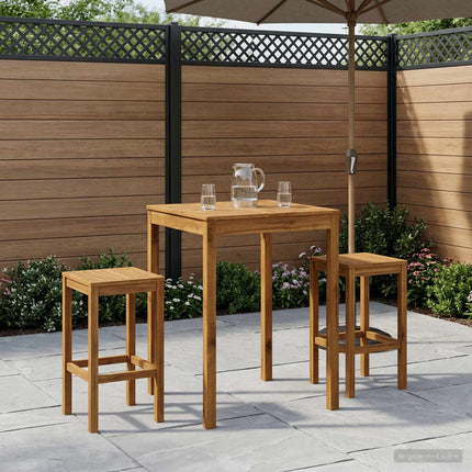 Have Bar Bord Naturfarvet 80 x 80,5 x 105 cm Massivt Akacietræ