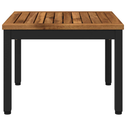 Sofabord Naturfarvet og sort 50 x 48,5 x 36 cm
