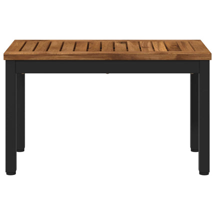 Sofabord Naturfarvet og sort 60,5 x 30 x 36 cm