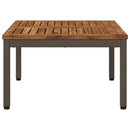 Sofabord Naturlig og Kaffe 60 x 60,5 x 36 cm Massivt Akacietræ
