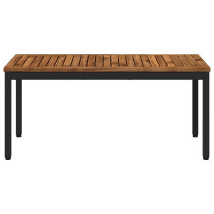 Sofabord Naturfarvet og sort 50 x 100,5 x 45 cm