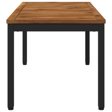 Sofabord Naturfarvet og sort 50 x 100,5 x 45 cm