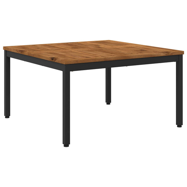 Sofabord Naturfarvet og sort 80 x 80,5 x 45 cm