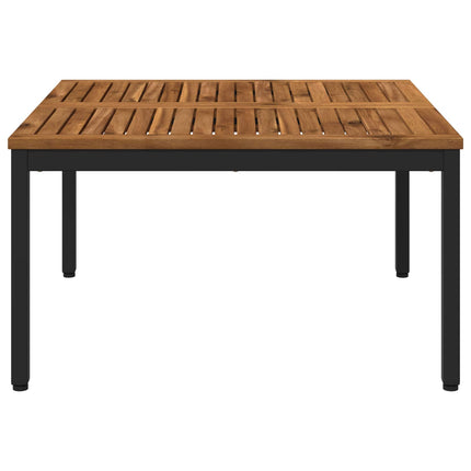 Sofabord Naturfarvet og sort 80 x 80,5 x 45 cm