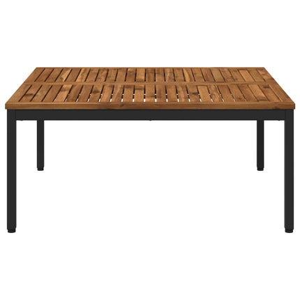 Sofabord Naturfarvet og sort 100 x 100,5 x 45 cm