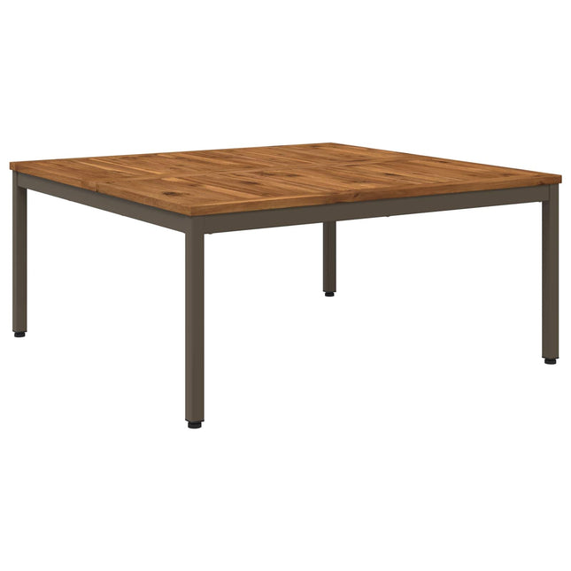 Sofabord Naturlig og Kaffe 98 x 100,5 x 45 cm Massivt Akacietræ