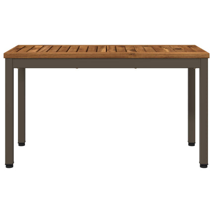 Havebænk 80,5 x 35 x 45 cm Massivt Akacietræ Naturlig og Kaffe