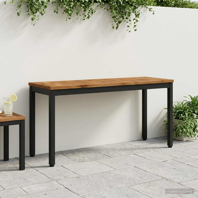 Havebænk 108,5 x 35 x 45 cm Massivt Akacietræ Rektangulær