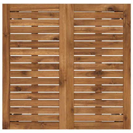 Havemiddagstabel Natur og hvid 70 x 68,5 x 75 cm