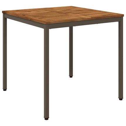 Havemiddagstabel Naturlig og Kaffe 80 x 80,5 x 75 cm
