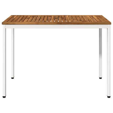 Havemiddagstabel Natur og hvid 108,5 x 55 x 75 cm