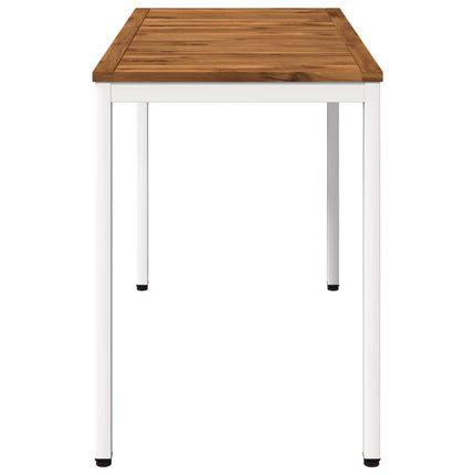 Havemiddagstabel Natur og hvid 108,5 x 55 x 75 cm