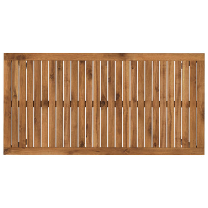 Havemiddagstabel Natur og hvid 108,5 x 55 x 75 cm