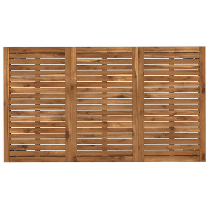 Havemiddagstabel Natur og hvid 141 x 80,5 x 75 cm