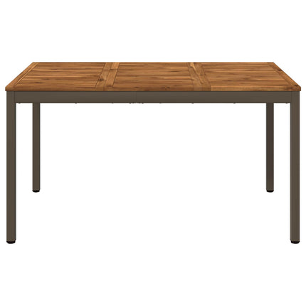 Havemiddagstabel Naturlig og Kaffe 141 x 80,5 x 75 cm
