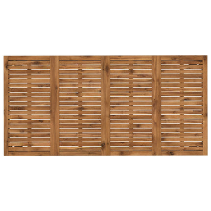 Havemiddagstabel Naturfarvet og sort 147 x 88,5 x 75 cm