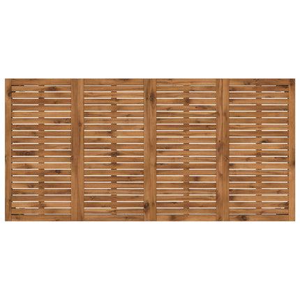Havemiddagstabel Naturfarvet og sort 180 x 88,5 x 75 cm