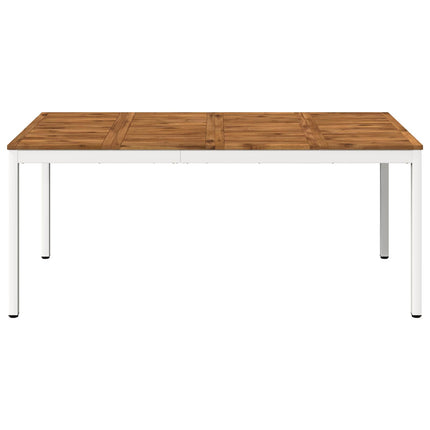 Havemiddagstabel Natur og hvid 180 x 88,5 x 75 cm