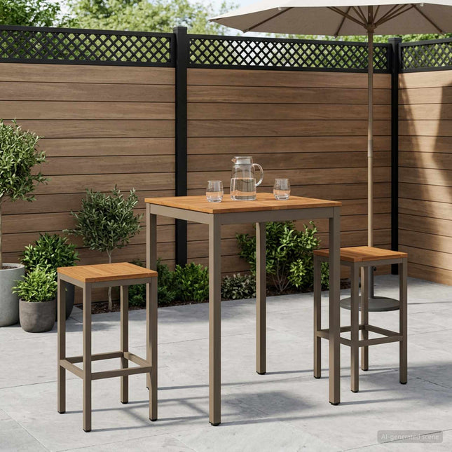 Have Bar Bord Naturlig og Kaffe 70 x 68,5 x 105 cm