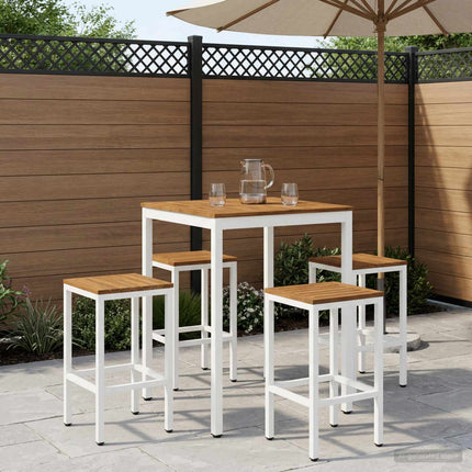 Have Bar Bord NAARDEN Natur og hvid 80 x 80,5 x 105 cm