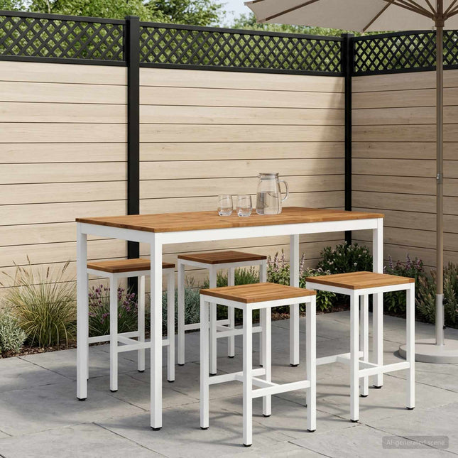 Have Bar Bord Natur og hvid 141 x 80,5 x 105 cm
