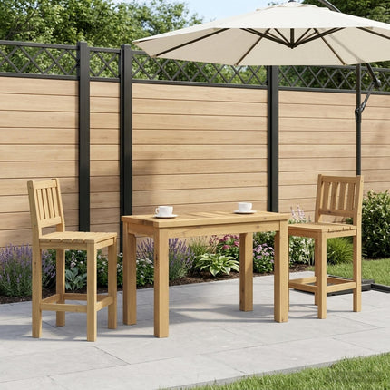 Sofabord Hvid 60,5 x 30 x 36 cm Massivt Akacietræ