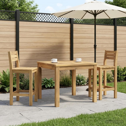 Sofabord Hvid 60 x 60,5 x 36 cm Massivt Akacietræ