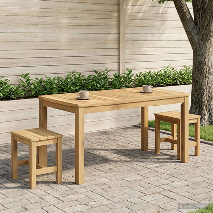 Sofabord Hvid 50 x 100,5 x 45 cm Massivt Akacietræ