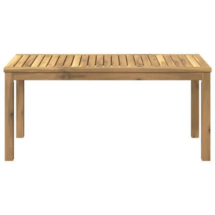 Sofabord Hvid 50 x 100,5 x 45 cm Massivt Akacietræ