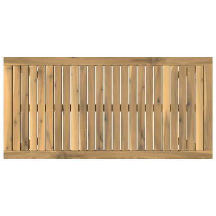 Sofabord Hvid 50 x 100,5 x 45 cm Massivt Akacietræ