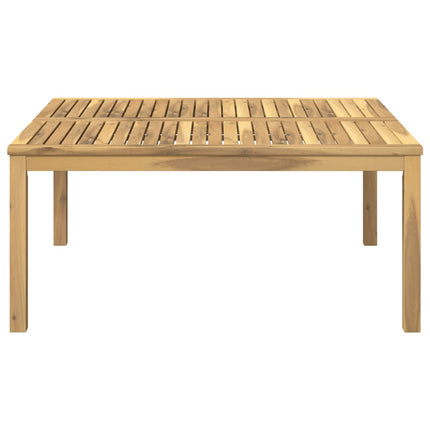 Sofabord Hvid 100 x 100,5 x 45 cm Massivt Akacietræ