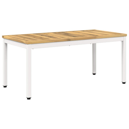 Sofabord Hvid 50 x 100,5 x 45 cm Massivt Akacietræ