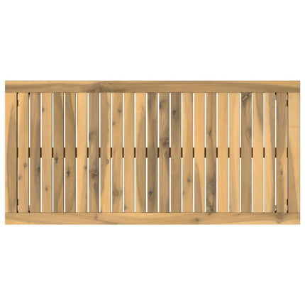 Sofabord Hvid 50 x 100,5 x 45 cm Massivt Akacietræ