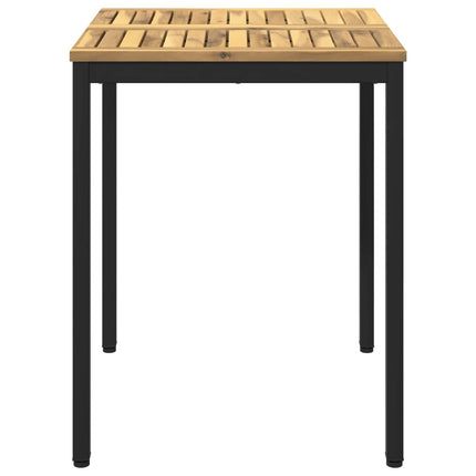 Havemiddagstabel Hvid og sort 60 x 60,5 x 75 cm