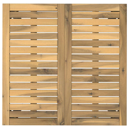 Havemiddagstabel Hvid og sort 70 x 68,5 x 75 cm