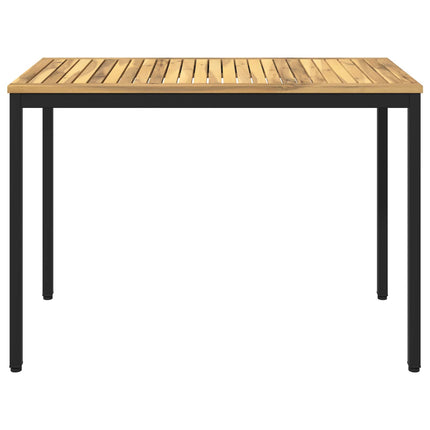 Havemiddagstabel Hvid og sort 108,5 x 55 x 75 cm